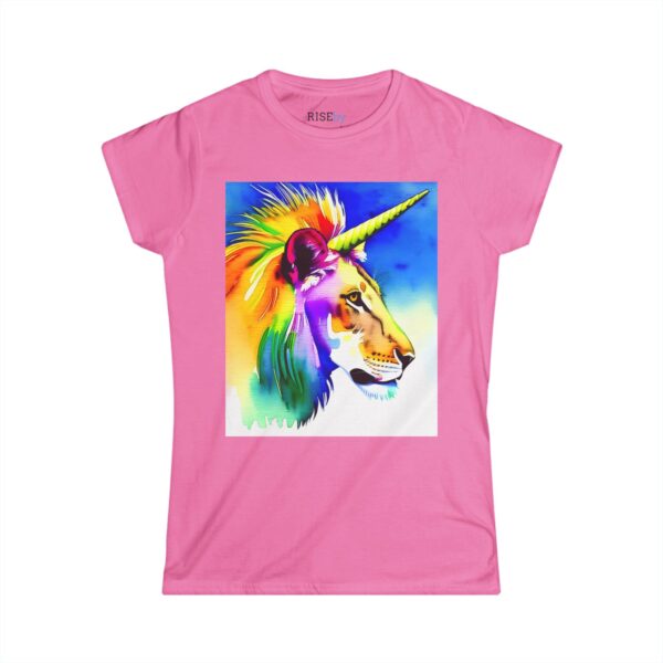 Rise by Ariah - Women's Softstyle Tee: Vibrant "Unilion" Design - Image 10