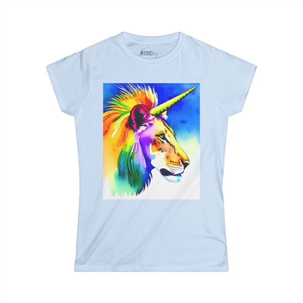 Rise by Ariah - Women's Softstyle Tee: Vibrant "Unilion" Design - Image 7